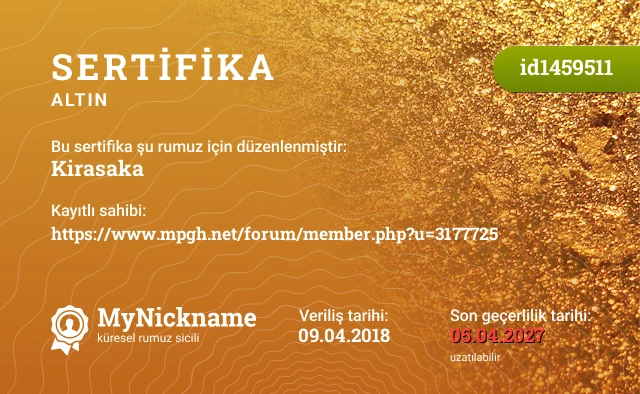 Kirasaka rumuzu için sertifika, kayıtlı sahibi: https://www.mpgh.net/forum/member.php?u=3177725