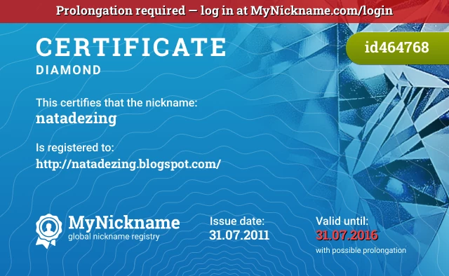 Certificate for nickname natadezing is registered to: http://natadezing.blogspot.com/