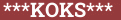 Brick with text ***KОKS***
