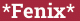 Brick with text *Fenix*