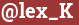 Brick with text @lex_K