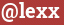 Brick with text @lexx
