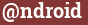Brick with text @ndroid