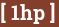 Brick with text [ 1hp ]