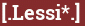 Brick with text [.Lessi*.]