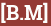 Brick with text [B.M]