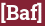 Brick with text [Baf]