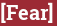 Brick with text [Fear]