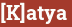 Brick with text [K]atya