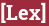 Brick with text [Lex]