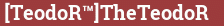 Brick with text [TeodoR™]TheTeodoR