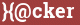 Brick with text }{@cker