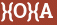 Brick with text }{O}{A