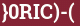 Brick with text }0RIC)-(