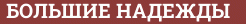 Brick with text БОЛЬШИЕ НАДЕЖДЫ