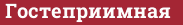 Brick with text Гостеприимная