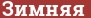 Кирпич с текстом Зимняя