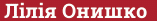Brick with text Лілія Онишко