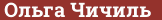 Brick with text Ольга Чичиль