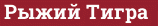 Brick with text Рыжий Тигра