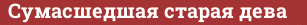 Brick with text Сумасшедшая старая дева