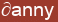 Brick with text ∂anny