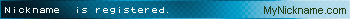 Nickname 乃仨人仨仁 is registered