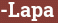 Brick with text -Lapa