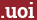 Brick with text .uoi