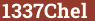 Brick with text 1337Chel