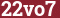Brick with text 22vo7
