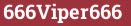 Brick with text 666Viper666