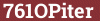 Brick with text 761OPiter