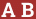 Brick with text A B