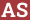 Brick with text AS