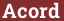 Brick with text Acord