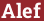 Brick with text Alef