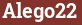 Brick with text Alego22