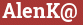 Brick with text AlenK@