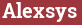 Brick with text Alexsys