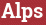 Brick with text Alps