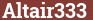 Brick with text Altair333