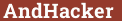 Brick with text AndHacker