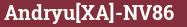 Brick with text Andryu[XA]-NV86