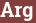 Brick with text Arg