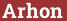 Brick with text Arhon