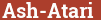 Brick with text Ash-Atari