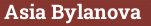 Brick with text Asia Bylanova