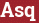 Brick with text Asq