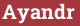 Brick with text Ayandr